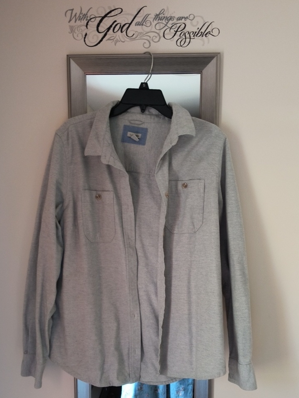 Women’s Large LL Bean Shirt Grey